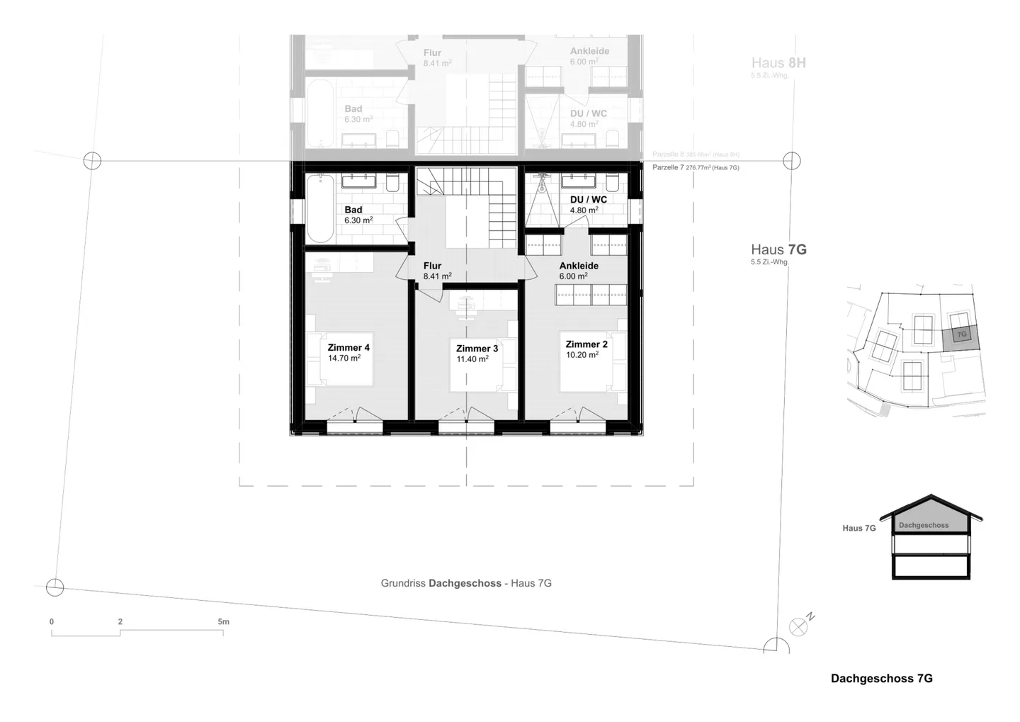 5.5-Zimmer-Doppeleinfamilienhaus als hochwertiger Erstwohnsitz (7G) in Davos Wiesen - Foto 5 von 6