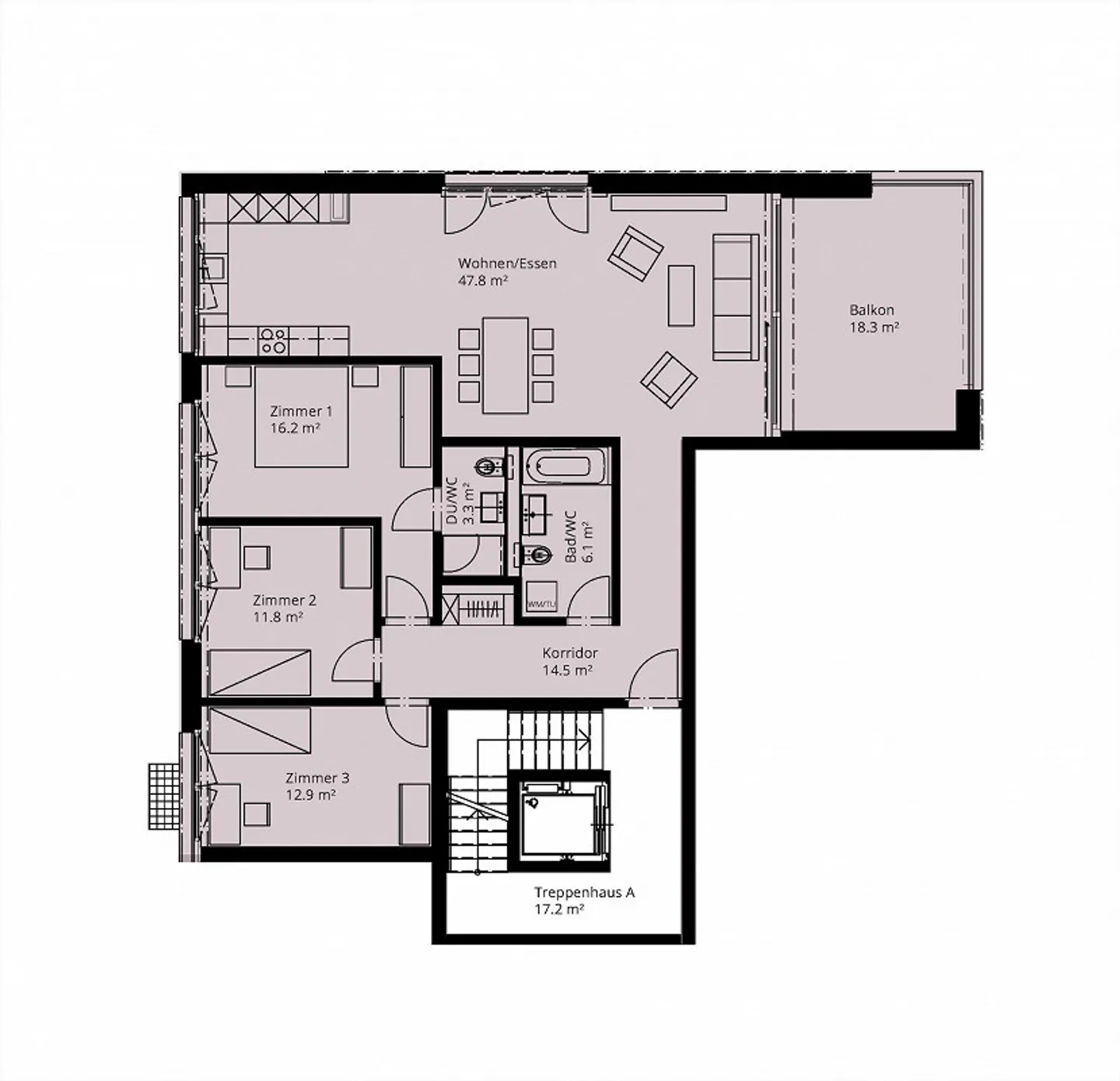 Appartement 4.5 pièces à Neftenbach - Photo 6 sur 6