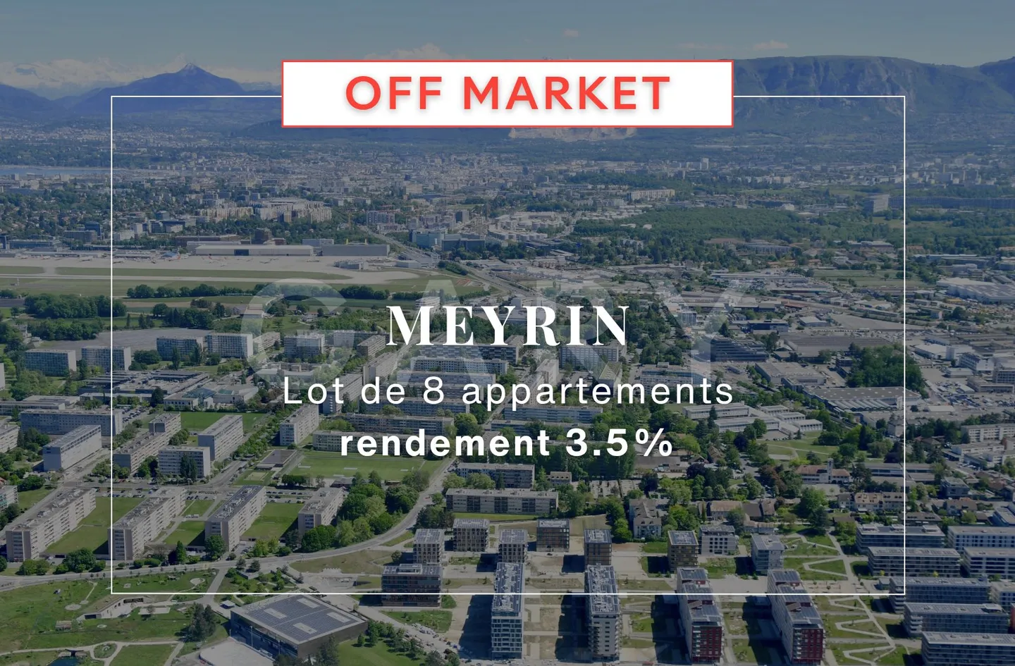 Rendita 3,5% - Pacchetto di 8 Appartamenti - Meyrin (GE) - Foto 1 di 3