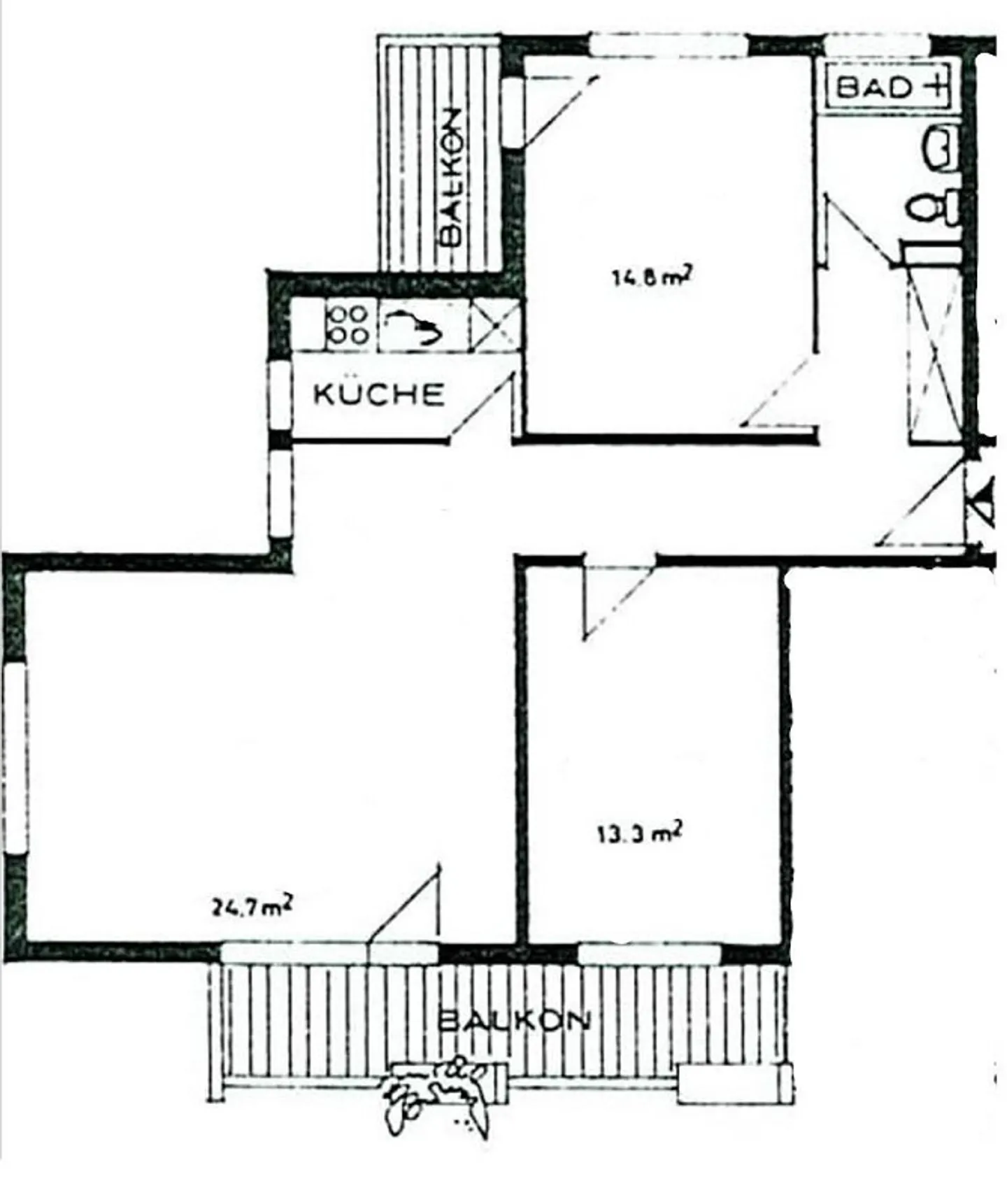 3.5 rooms in a popular location in the Maihof district - Photo 10 of 11