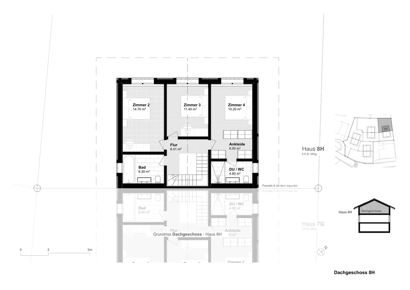 Maison jumelée 5,5 pièces de haute qualité comme résidence principale (8H) à Davos Wiesen - Photo 5 sur 6