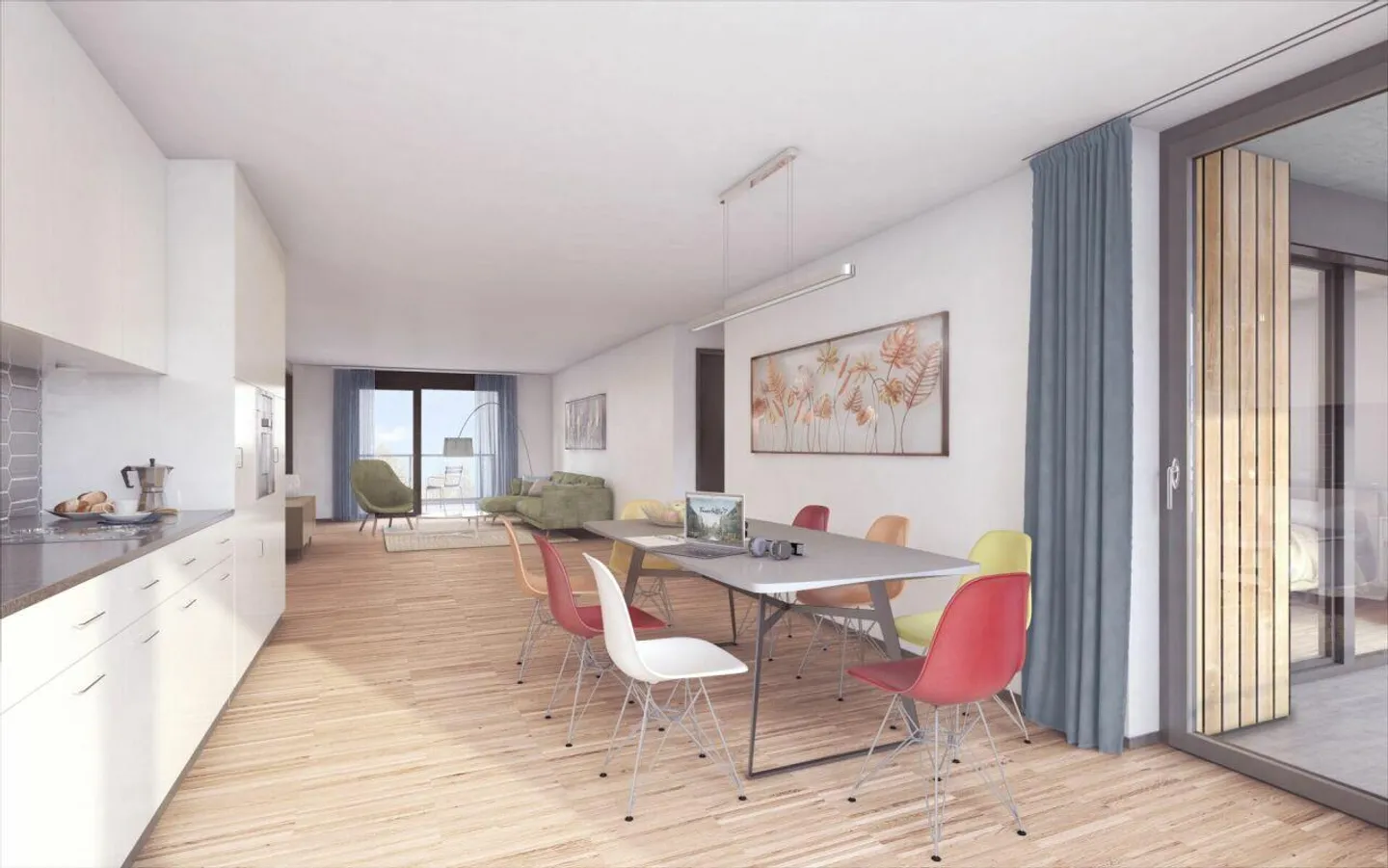 Appartements à louer dans le nouveau bâtiment "Feuerfalter" Köniz - Photo 3 sur 5