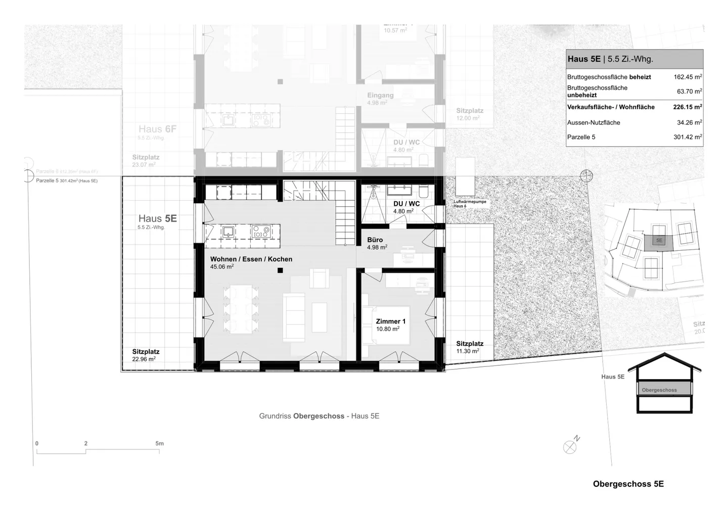 Casa unifamiliare di 5,5 stanze come residenza principale di alta qualità a Davos Wiesen - Foto 5 di 7