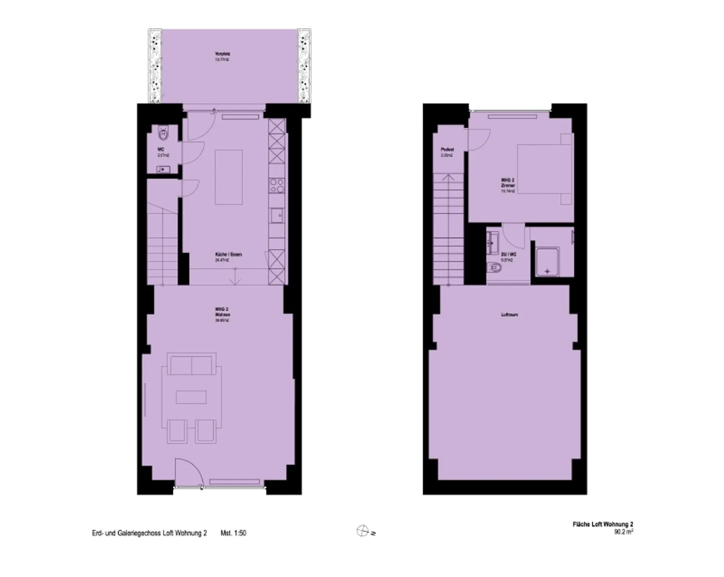 Il tuo appartamento loft nel quartiere Wesemlin - Foto 7 di 7