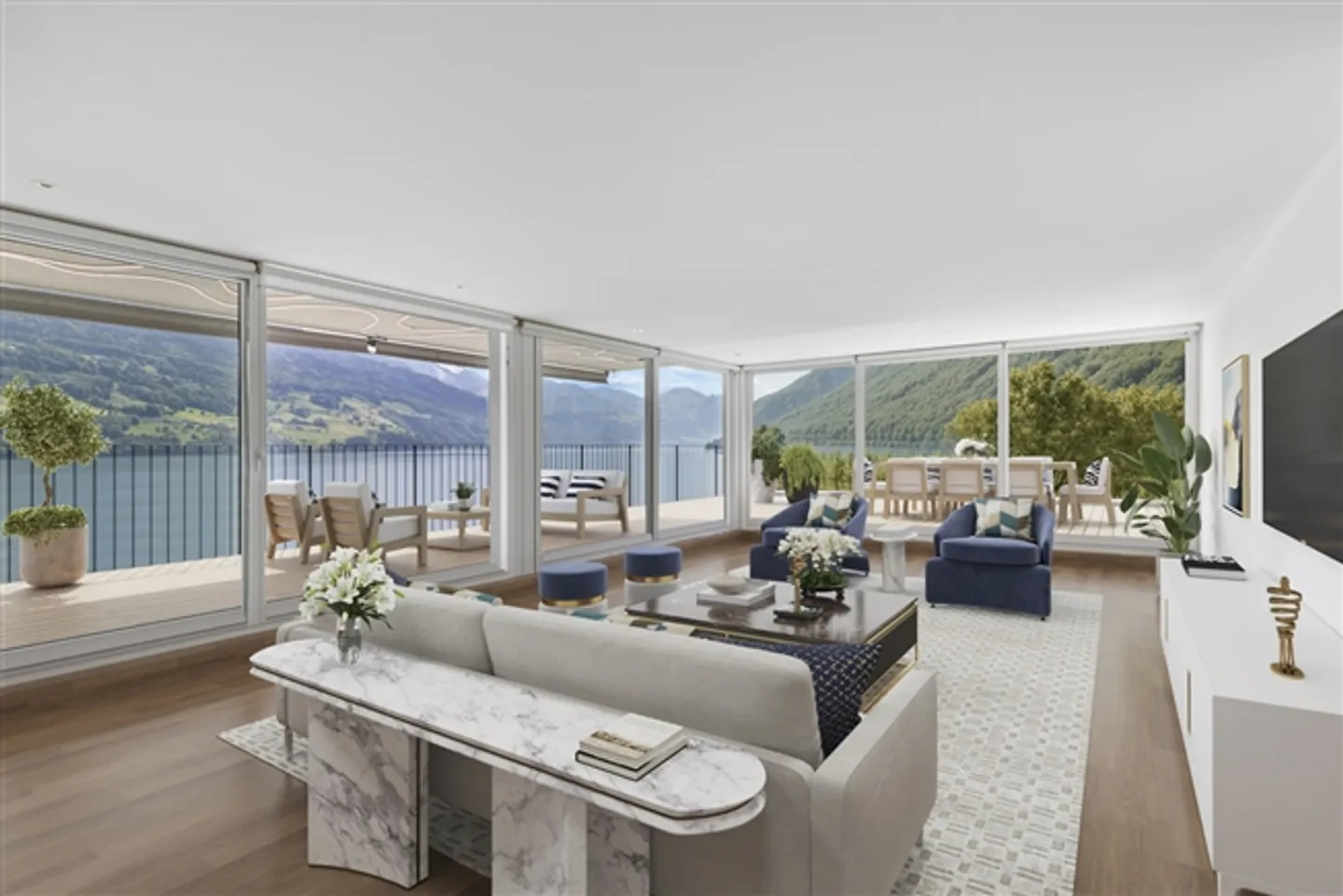 Exclusive 4-room maisonette apartment with "lake access" in Brunnen - Photo 1 of 4