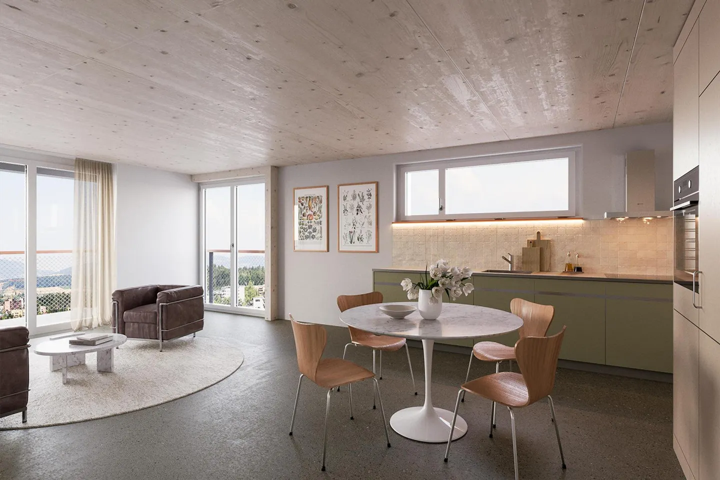 2.5-Zimmer-Gartenwohnung mit Sitzplatz - Foto 2 di 3