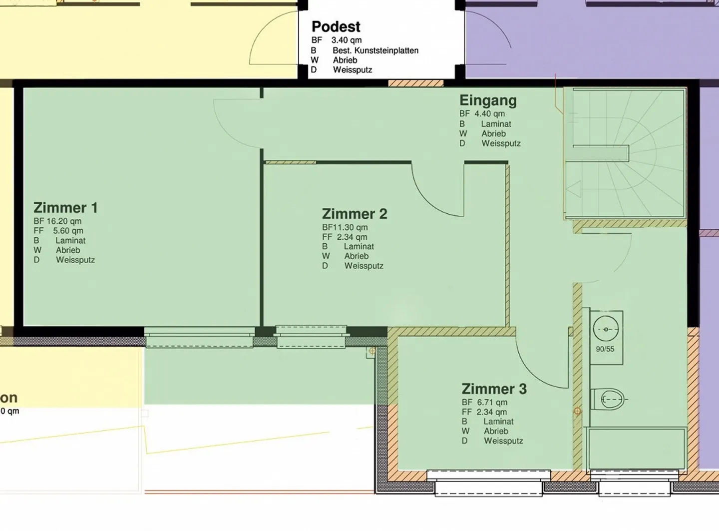 Familienfreundilche, moderne 4-Zimmer-Maisonette-Wohnung - Foto 10 von 11