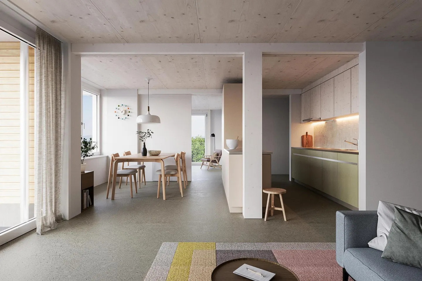 5.5-Zimmerwohnung mit Gartenambiente in Bülach - Foto 1 di 3