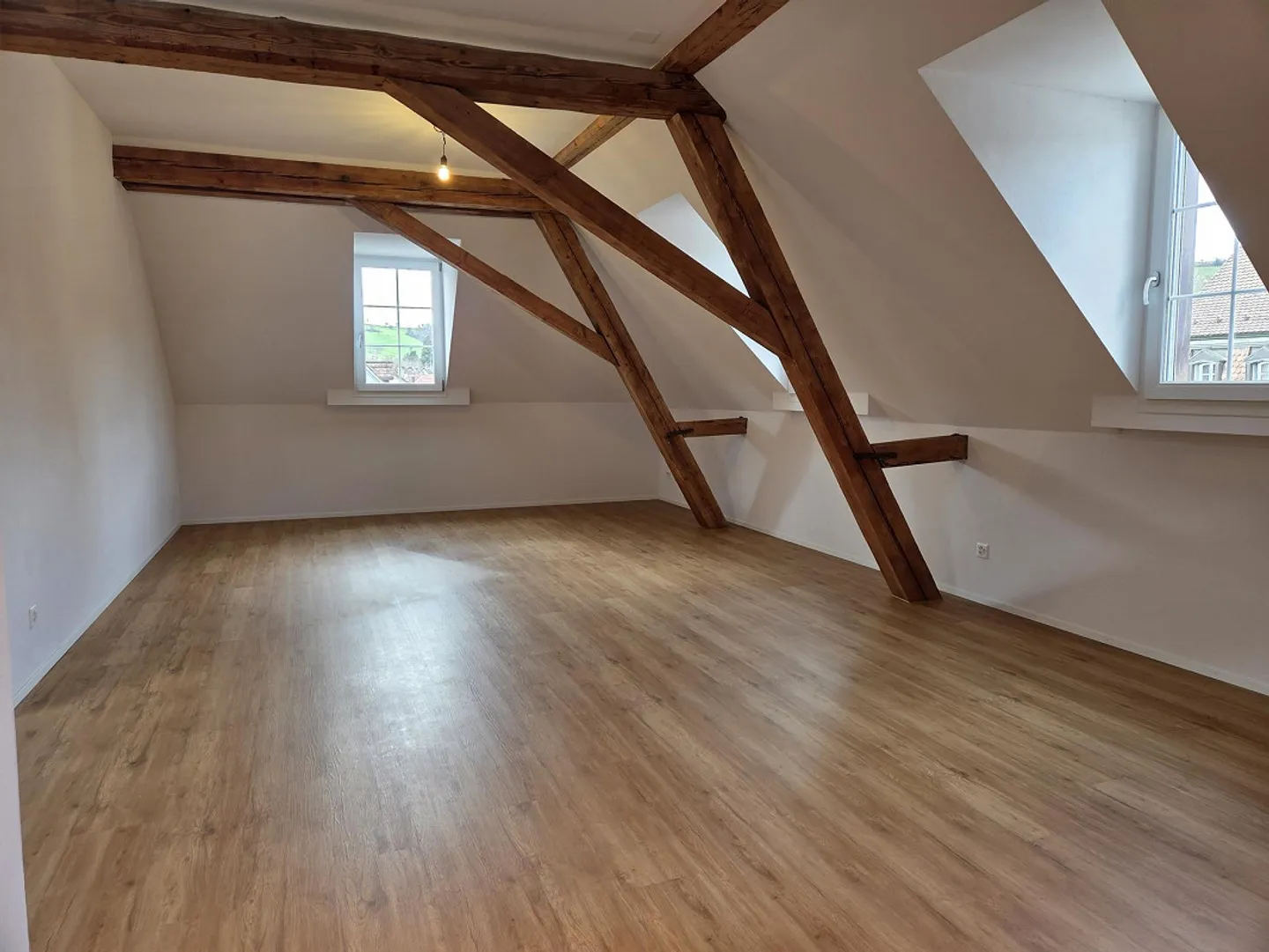 Charmante appartement de toit 3 1/2 pièces avec terrasse au cœur de Hallau - Photo 7 sur 9