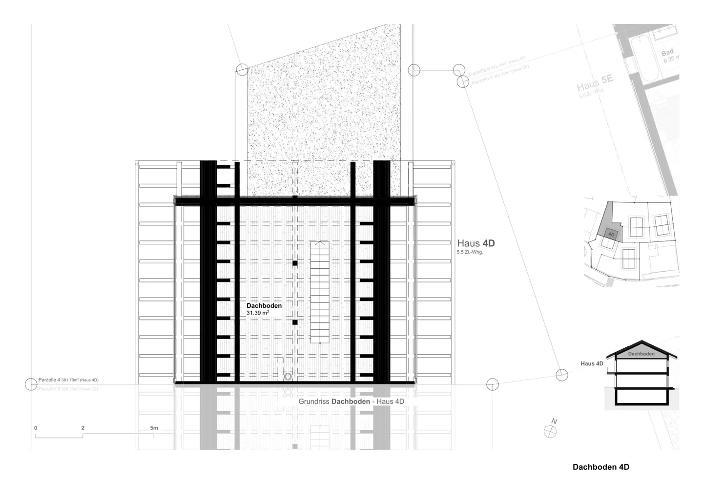 Maison semi-détachée de 5,5 pièces comme résidence principale de haute qualité (3C) à Davos Wiesen - Photo 7 sur 8