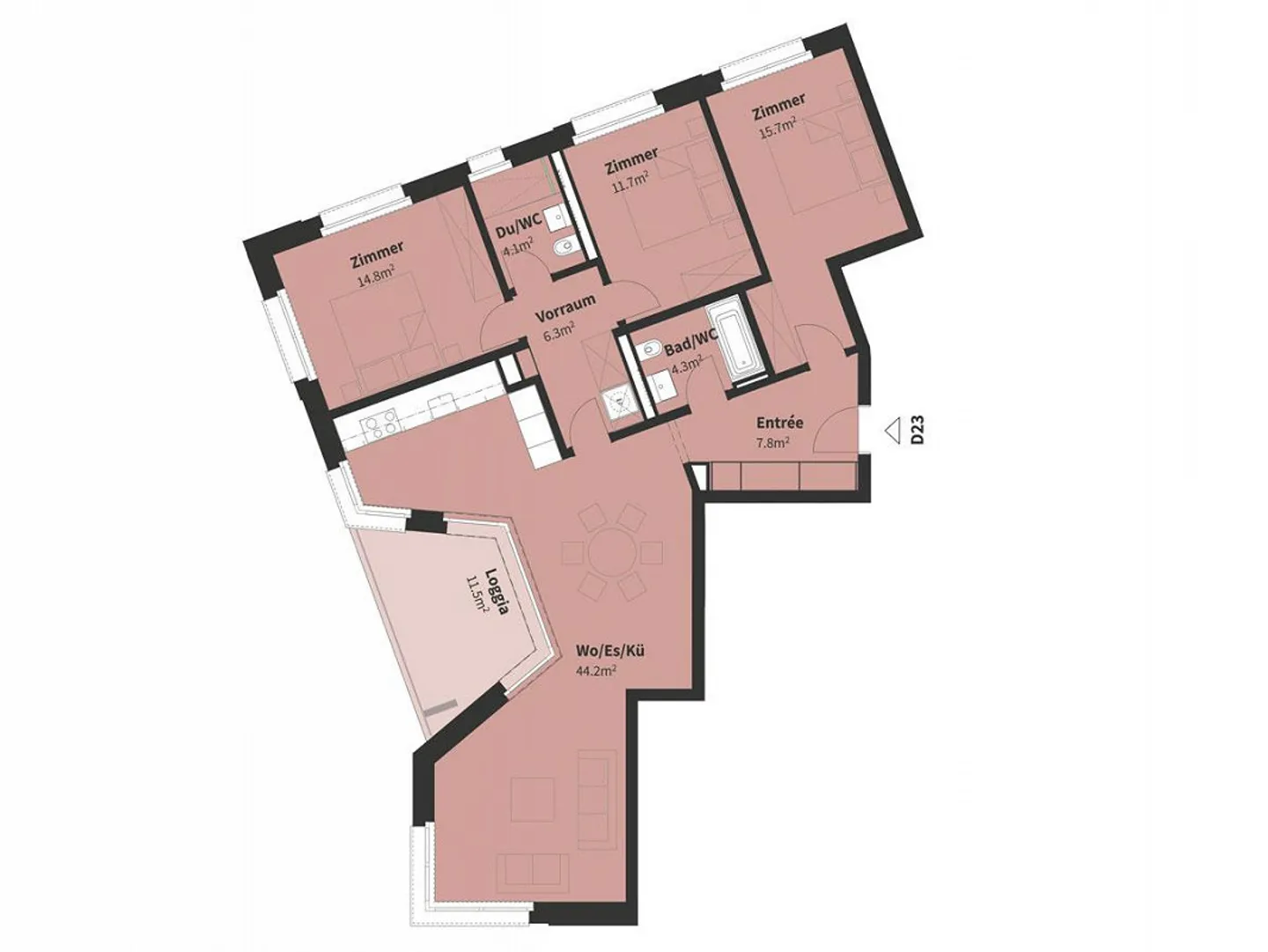 Premier appartement dans le nouveau bâtiment Bünda Eck D (D23) - Photo 10 sur 10