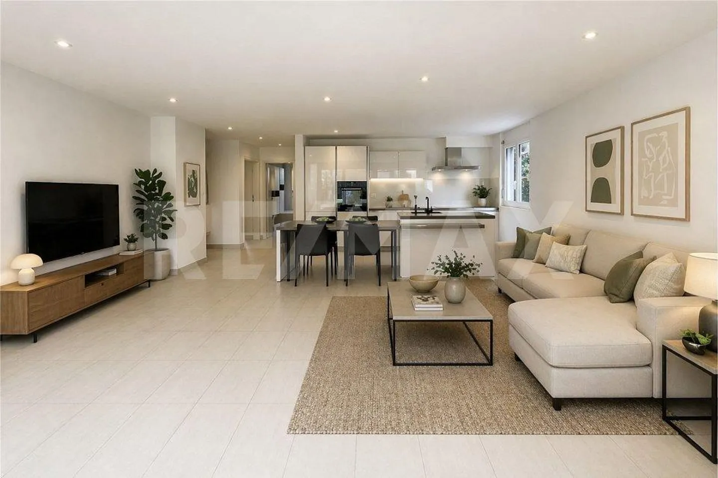 Modernes 3,5-Zimmer-Apartment mit Garten in der Nähe von Geschäften - Foto 3 von 13