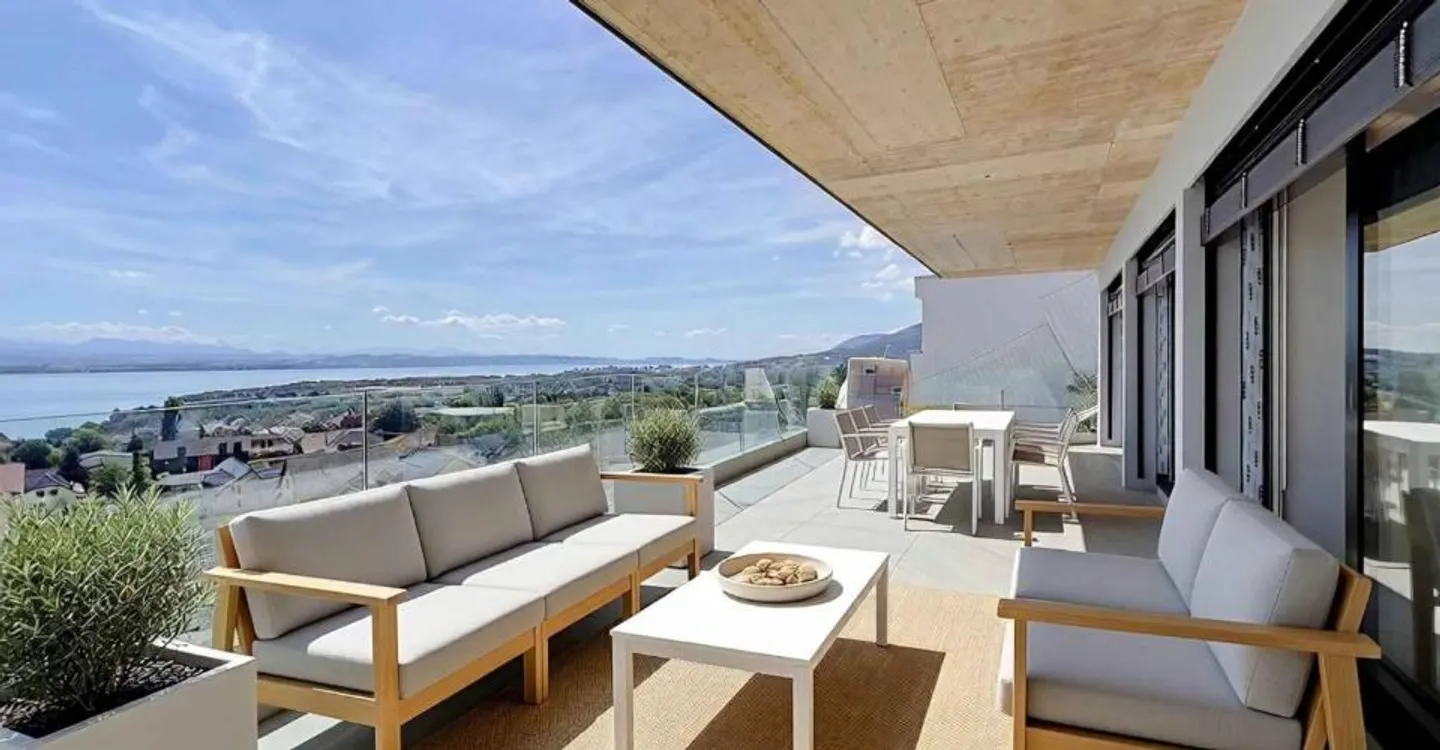 Appartement neuf de 3,5 pièces avec terrasse et vue panoramique - Photo 11 of 12