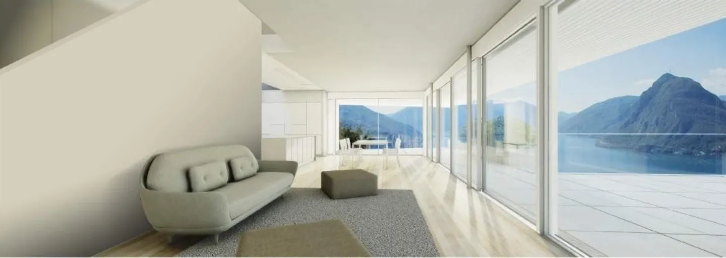 Esclusivo appartamento duplex di 6.5 locali con piscina interna privata ad Aldesago - Foto 4 di 8