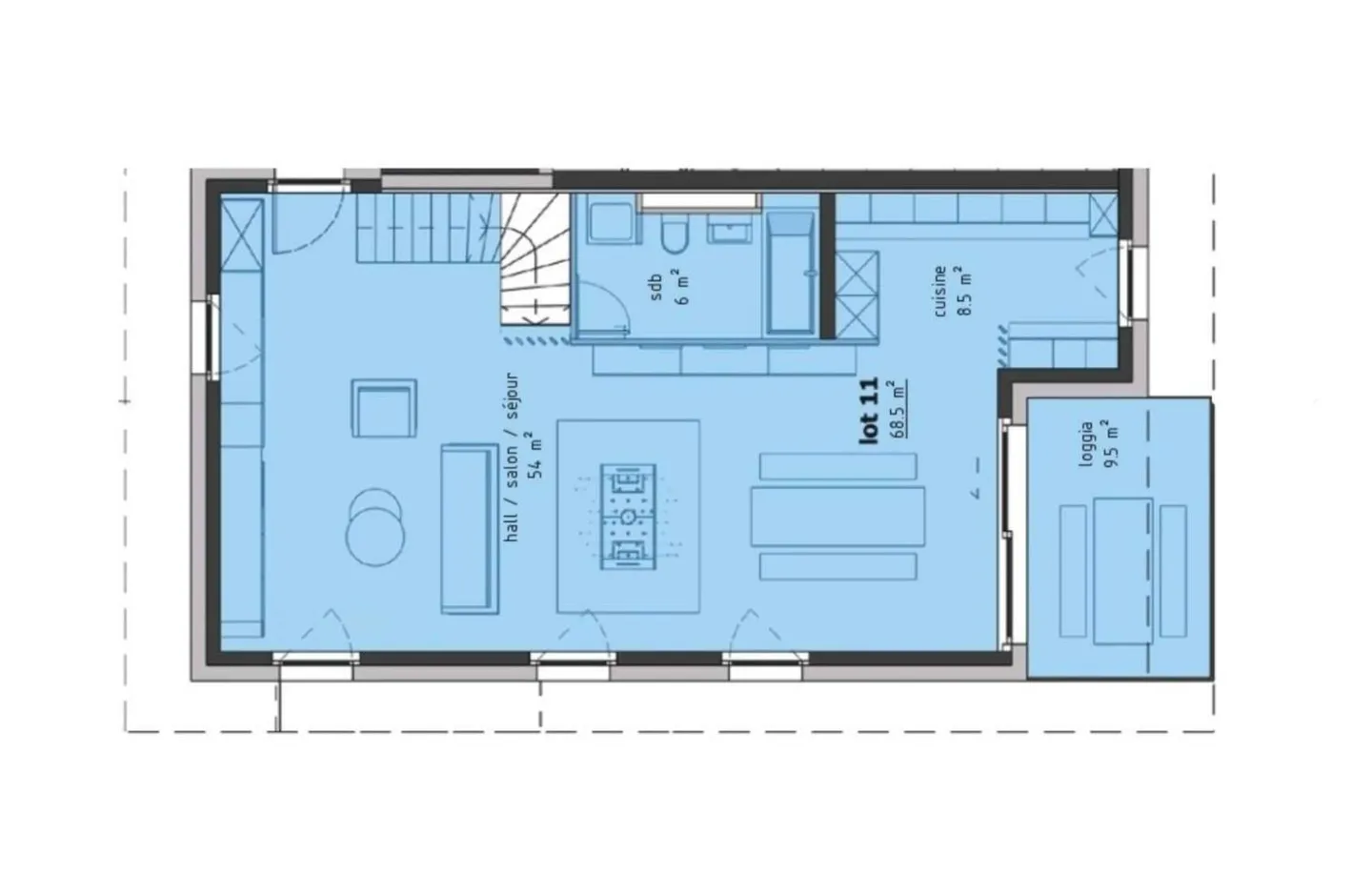 Duplex avec Balcons dans un Cadre Calme - Photo 10 sur 13