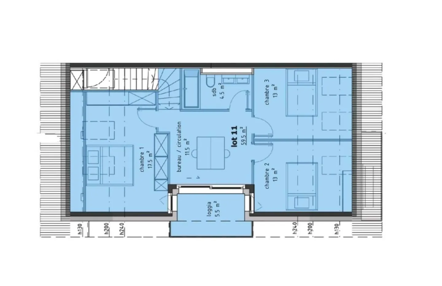 Duplex avec Balcons dans un Cadre Calme - Photo 11 sur 13
