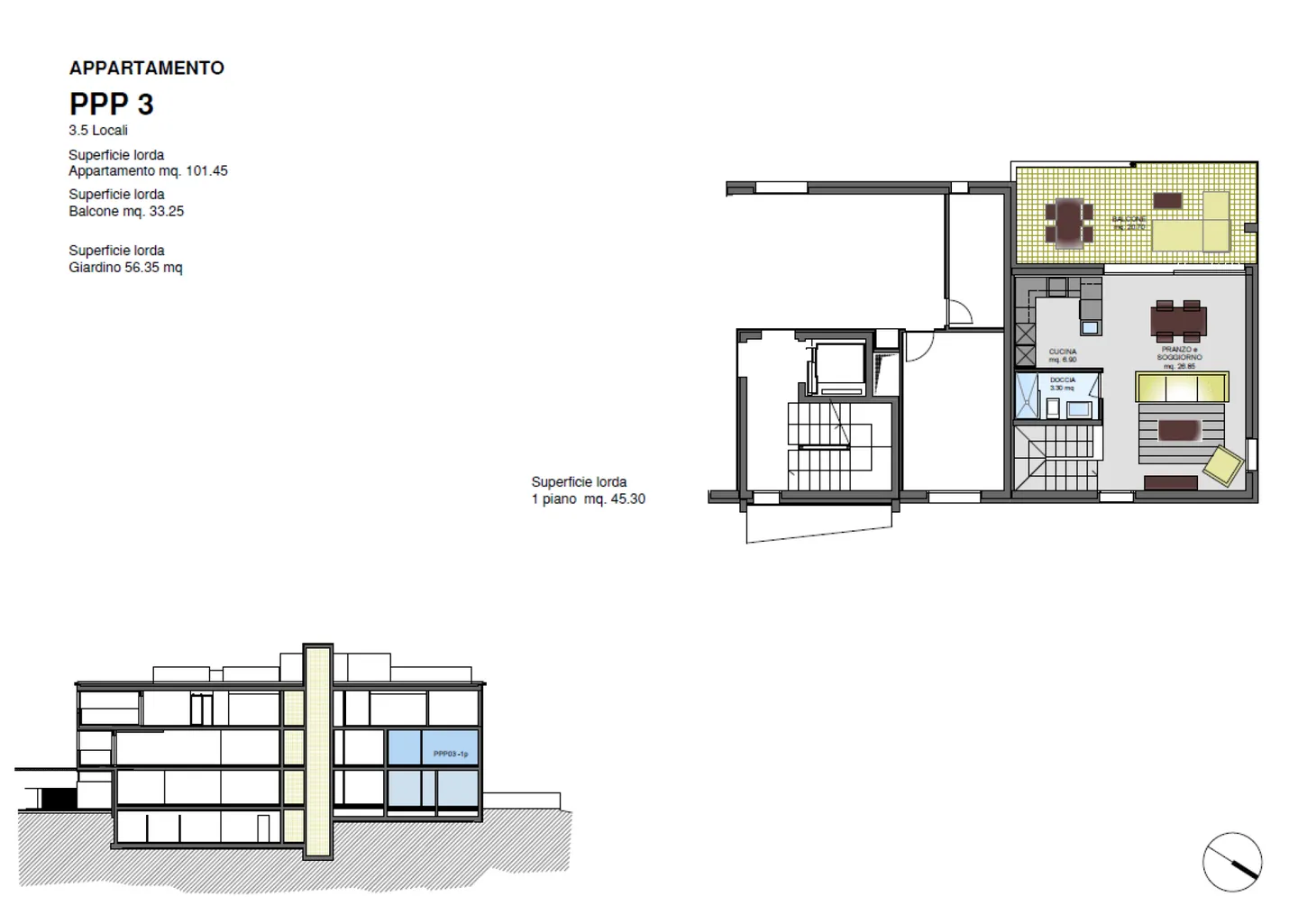 DUPLEX-WOHNUNG 3.5 ZIMMER MIT GARTEN - NEUBAU - Foto 5 von 5