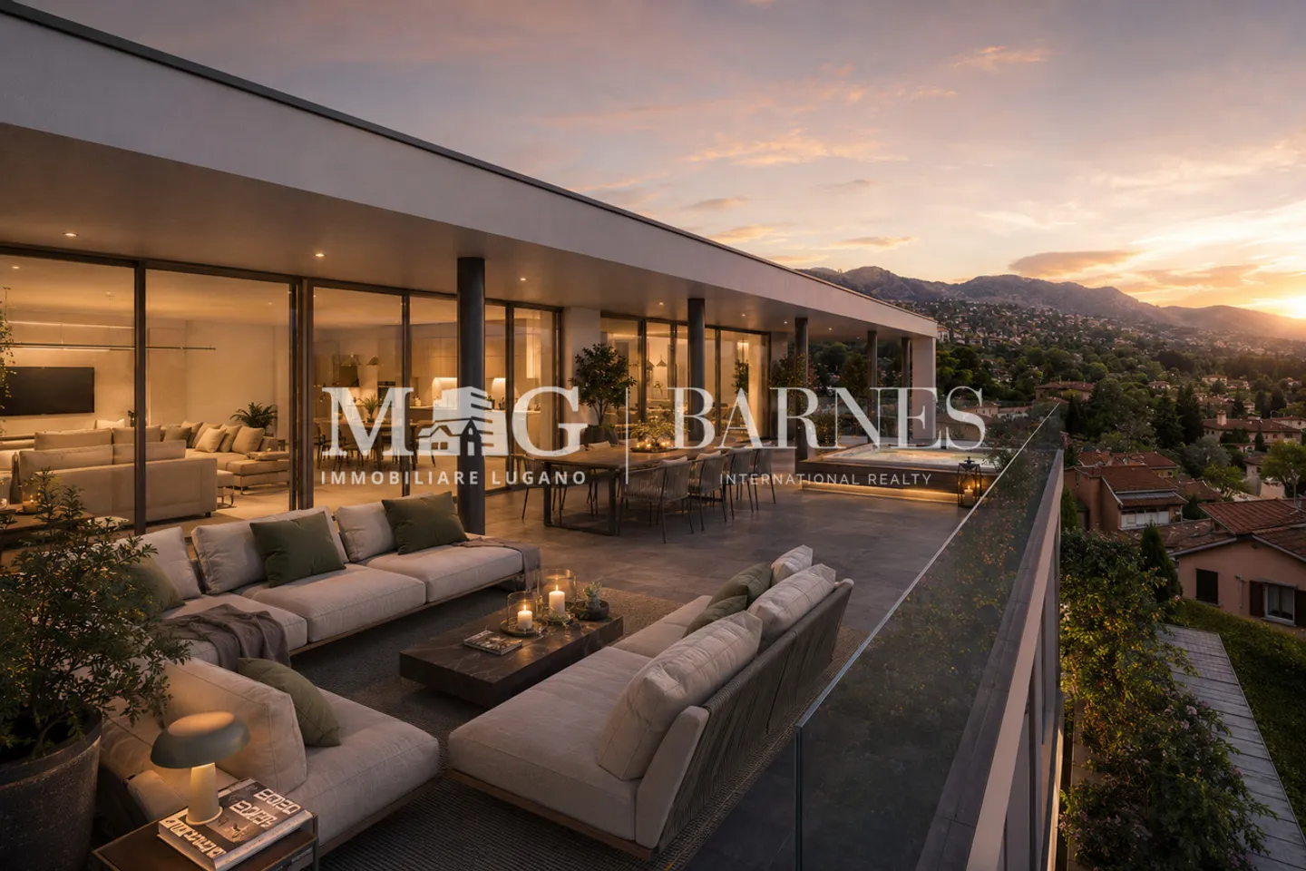 Collina d’Oro: New construction penthouse with panoramic terrace - Photo 1 of 10
