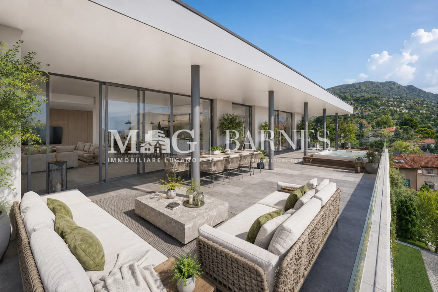 Collina d’Oro: New construction penthouse with panoramic terrace - Photo 5 of 10