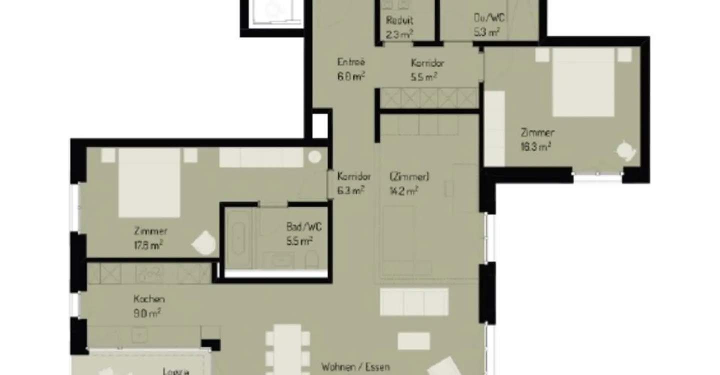 Plaisir de vivre à un niveau élevé – appartement de 3,5 pièces avec fantastique... - Photo 6 sur 6