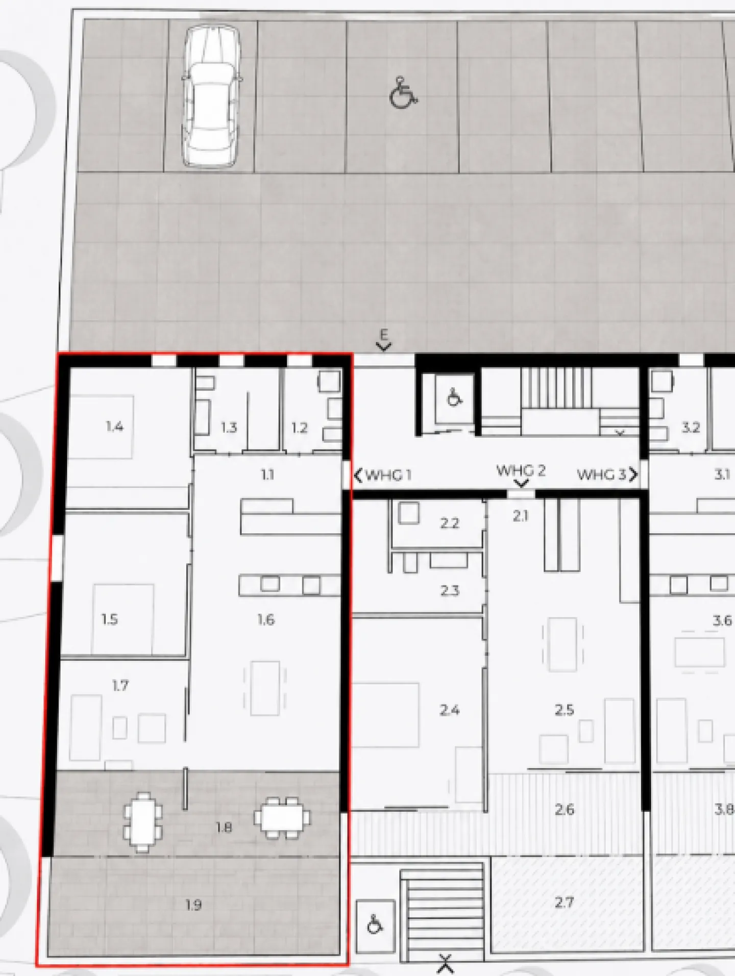 Appartement moderne exclusif de 4,5 pièces avec grande terrasse et tour de lavage - Photo 18 sur 18