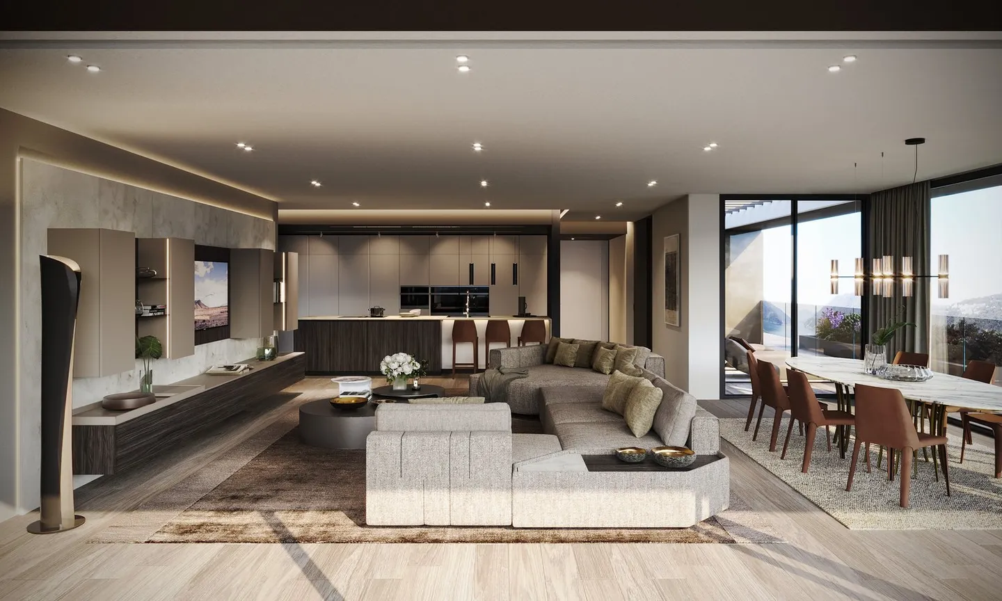 Attic-Duplex 5.5 Rooms with Infinity Pool – Residenz Foresta, Lugano - Photo 2 of 16