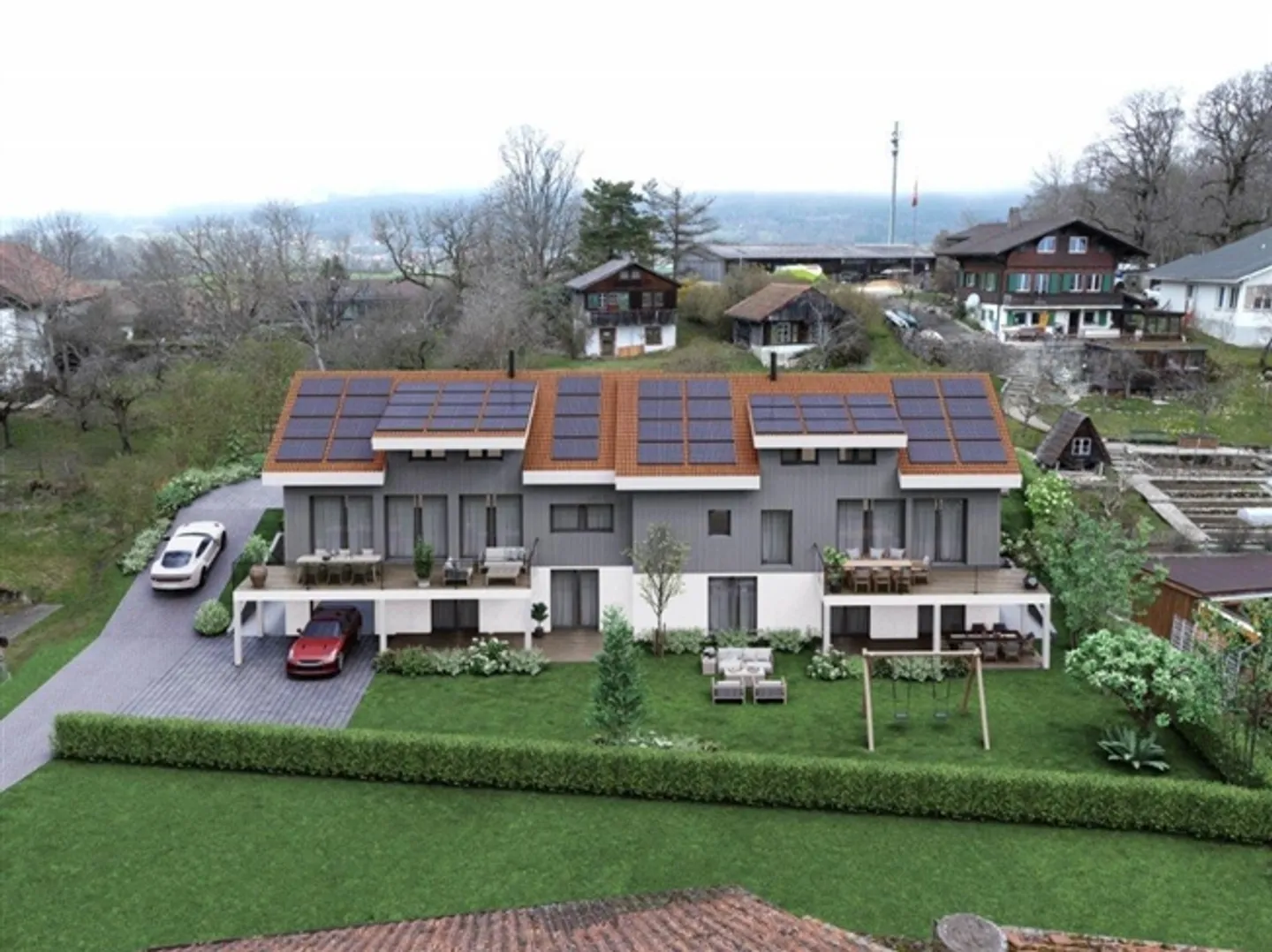 «Neue 5,5-Zimmer-Doppelhaushälfte in Prêles, ideal für eine Familie.» - Foto 2 von 8