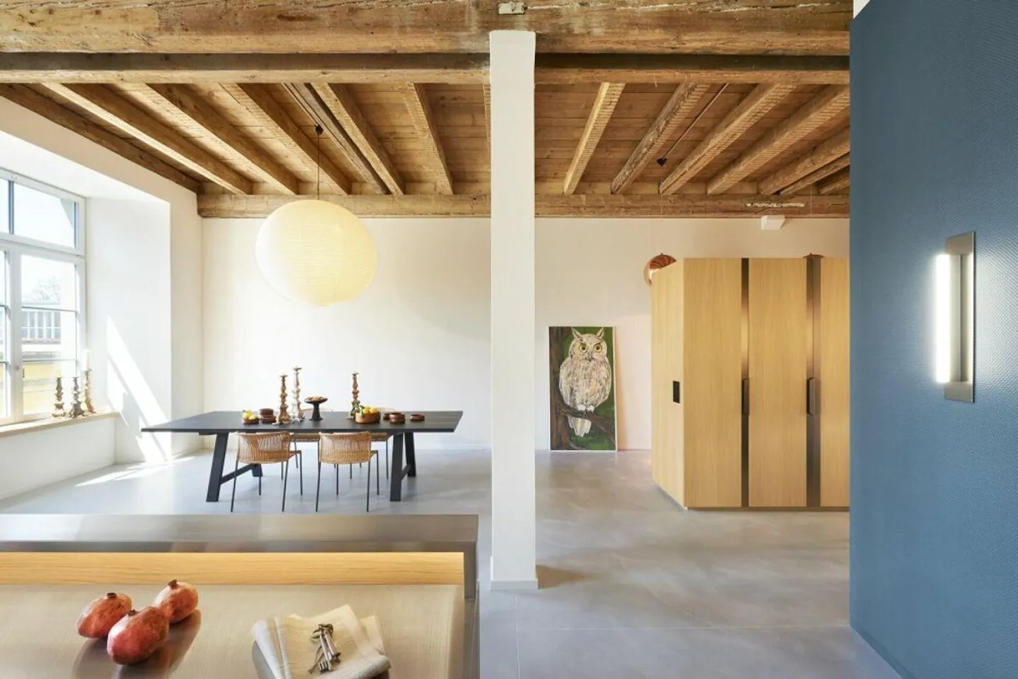 Sentiment de loft urbain dans le quartier de la Spinnerei avec vue sur la Reuss - Photo 5 sur 19