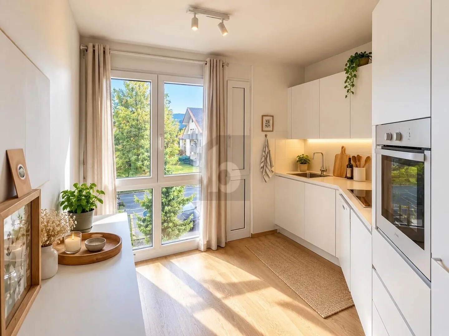 Helles Apartment mit Seeblick - Foto 4 von 6