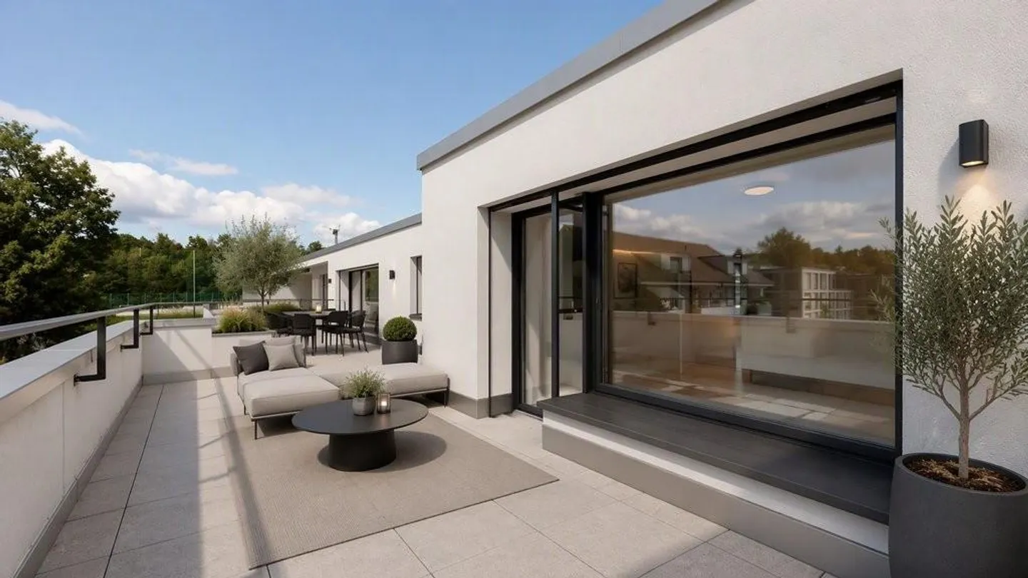 Appartamento attico elegante con oltre 100 metri quadrati di terrazza sul tetto - Foto 10 di 12