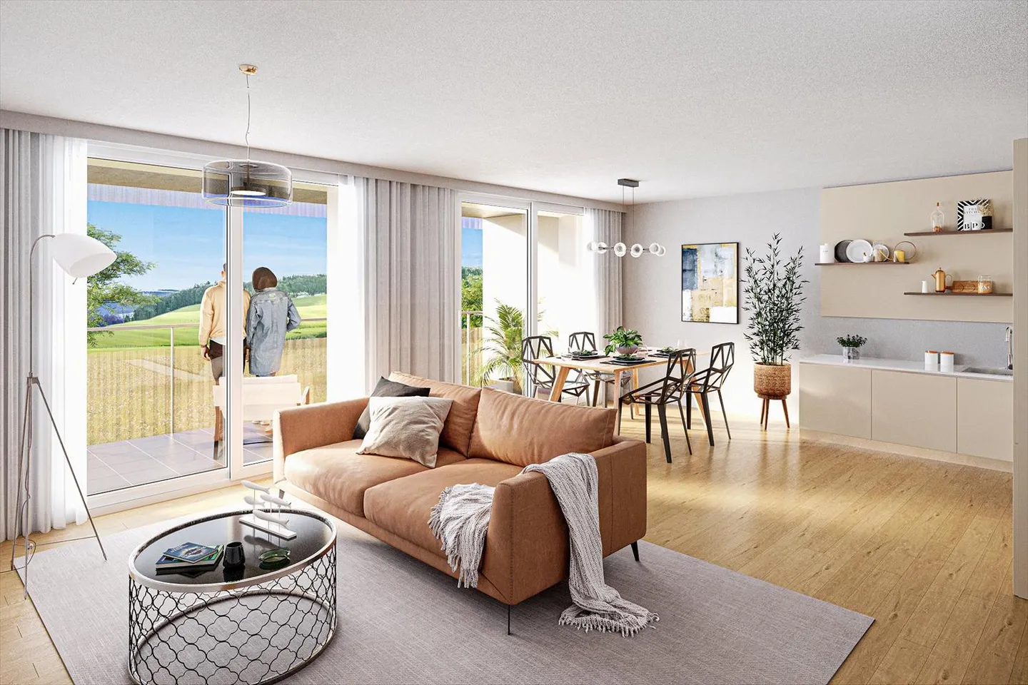 05618 - Appart. 4½ Räume - IMP. CHAMP-RIOND 10 - MATRAN - Foto 2 von 12