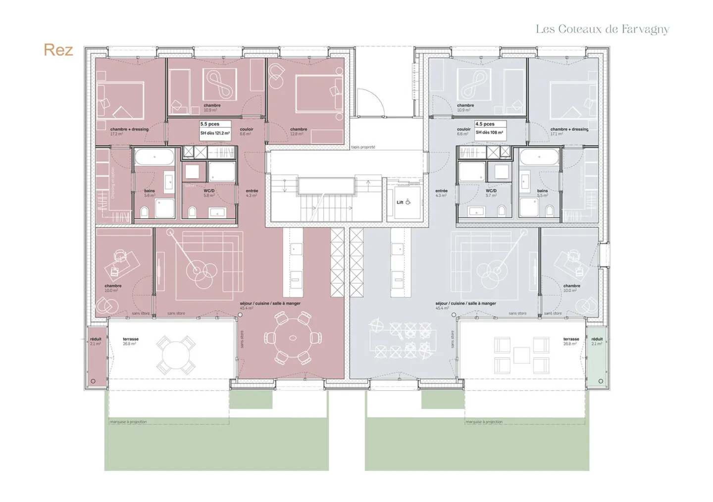 4 appartamenti di 5,5 stanze con terrazza e giardino privato - Foto 4 di 6