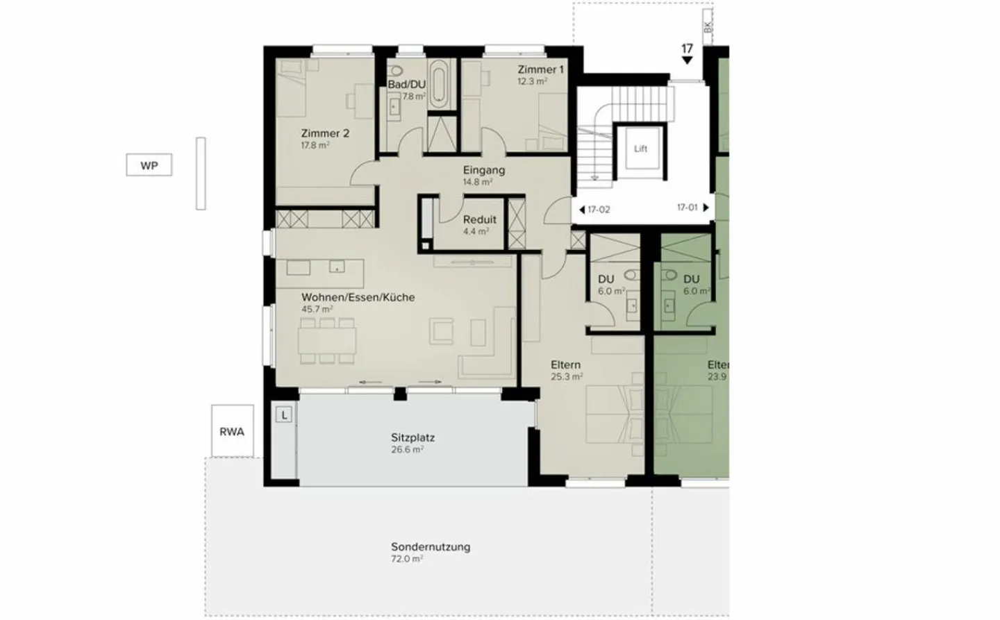 Modernes 4.5-Zimmer-Apartment - Foto 9 von 12