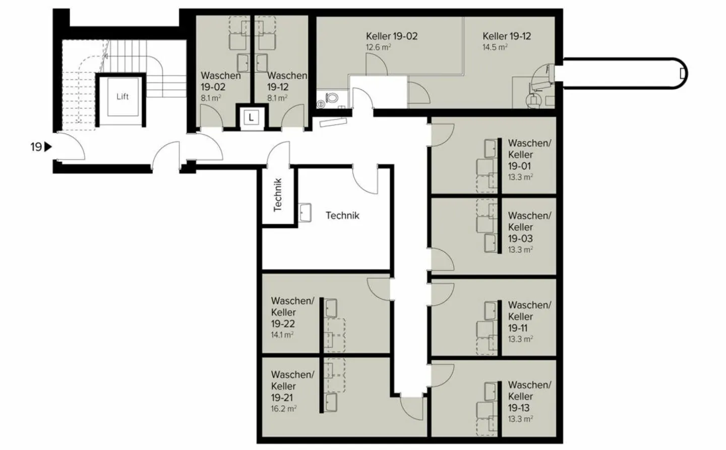 177 m² | Appartamento 4.5 stanze al piano superiore | Prima occupazione - Foto 11 di 12