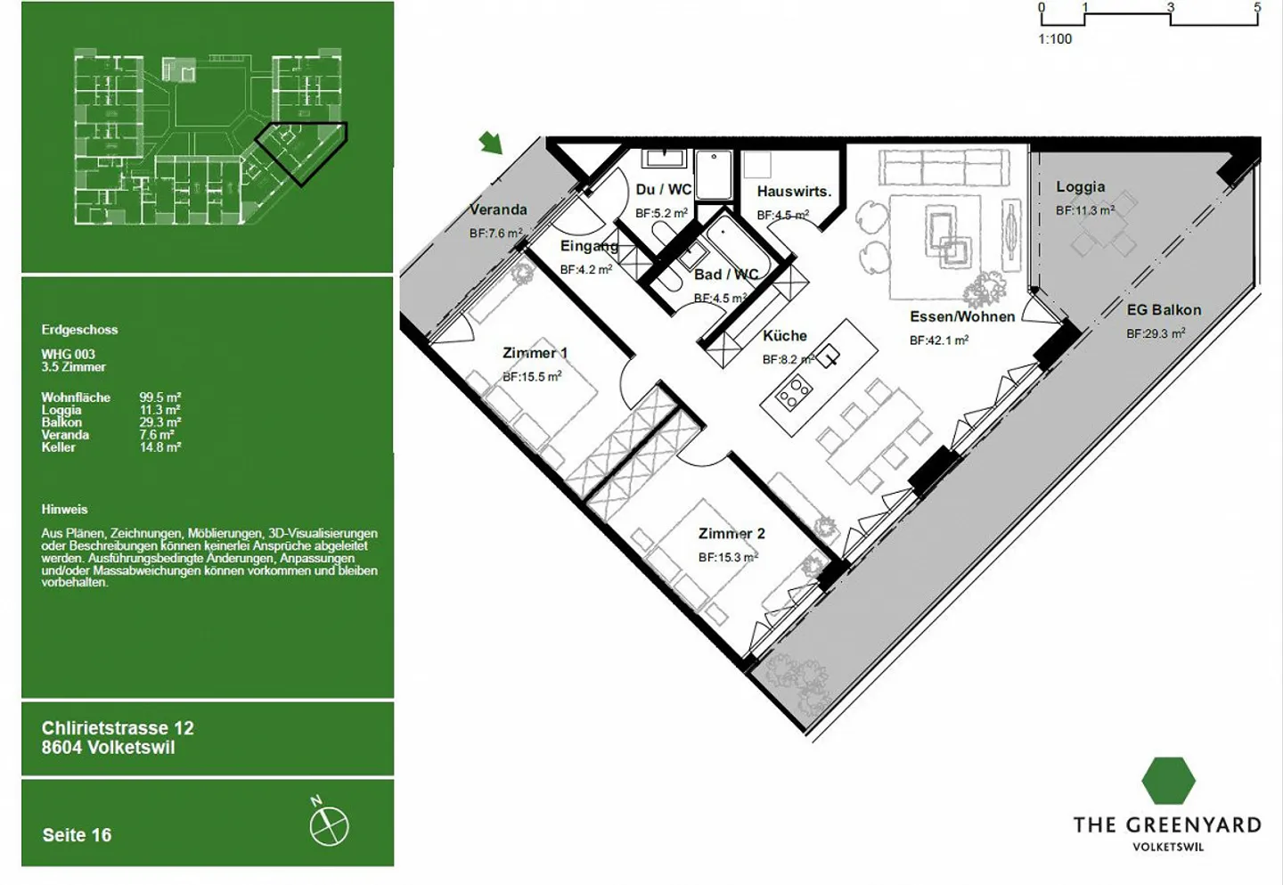 Magnifique appartement de 3,5 pièces - Photo 13 sur 13