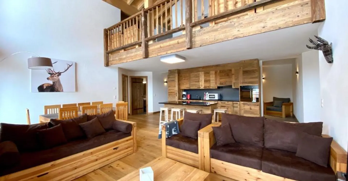 Superb penthouse duplex apartment - ski-in & ski-out on the slopes of Veysonnaz - Photo 3 of 13