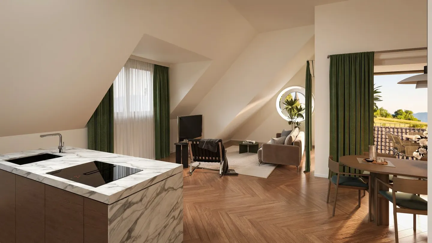 Esclusivo appartamento attico di 4,5 stanze con terrazza privata sul tetto - Foto 3 di 10