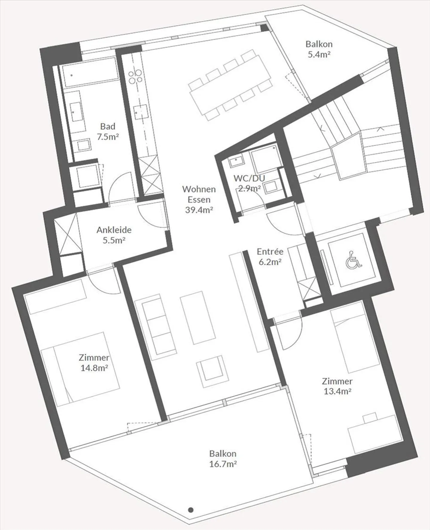 Flow Flats - un logement absolu avec vue sur le lac de Zurich - Photo 9 sur 9
