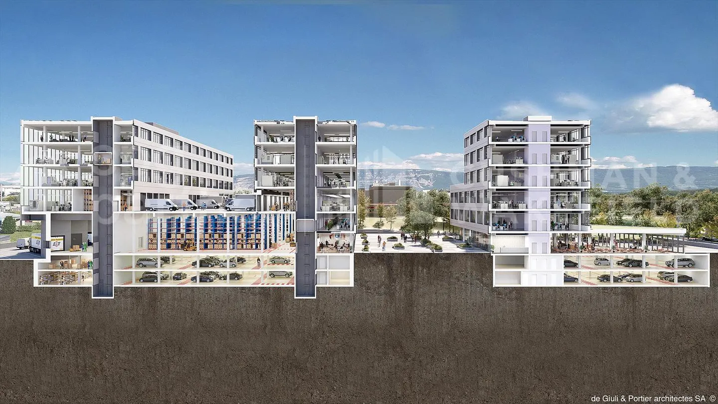 Rubix - Spazi modulari per artigianato, uffici e logistica - a partire da 500 m² a Meyrin Satigny - Foto 1 di 4