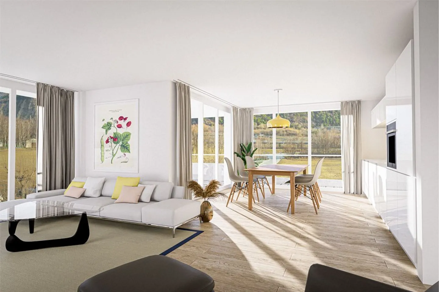 3.5-room apartments on the first floor - Photo 3 of 6