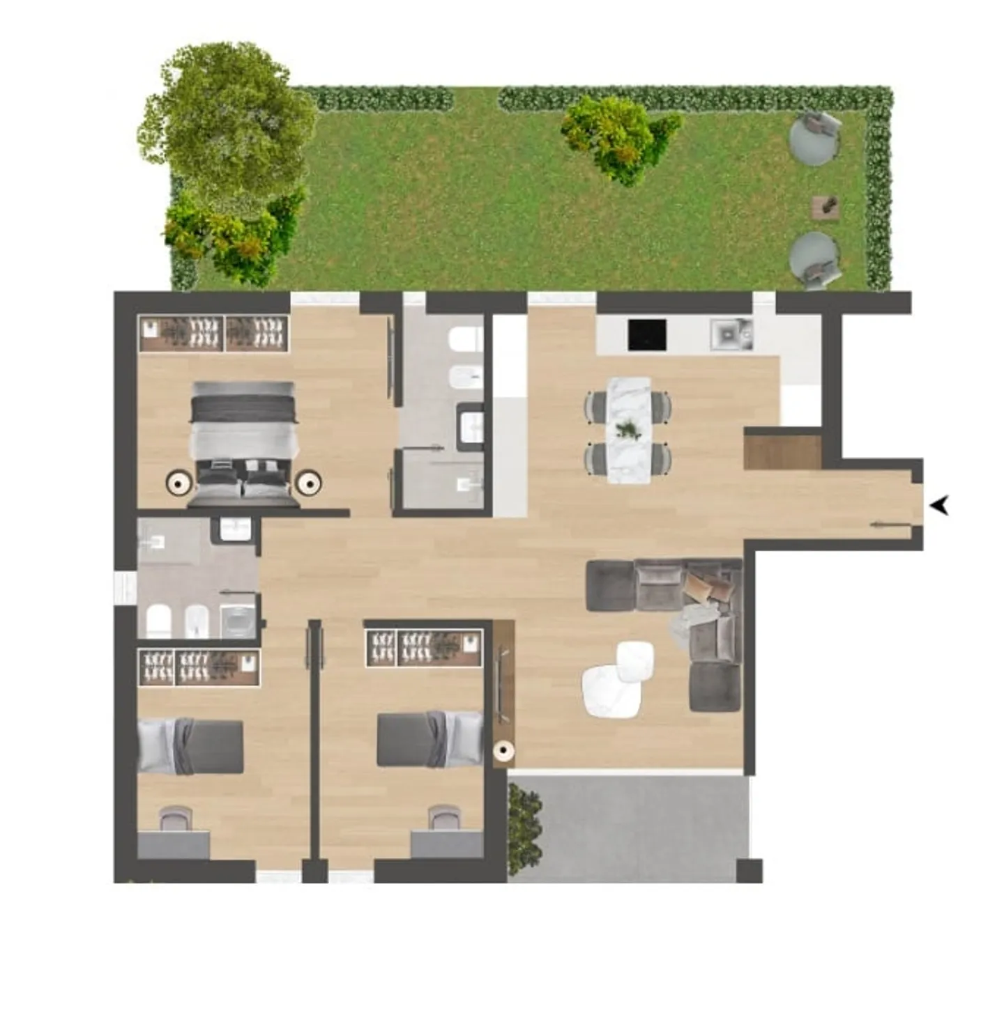 Nuova residenza in zona soleggiata con vista aperta e formula “Rent to Buy” - Foto 15 di 19