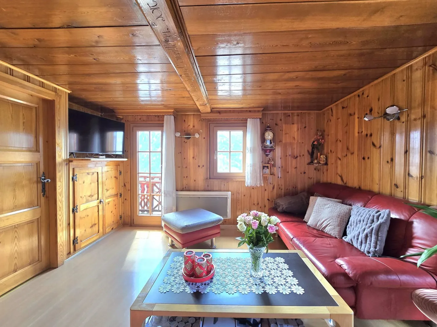 Charmantes Wohnung mit Terrasse, Panoramablick und Garage in St-Martin, Val d'Hérens - Photo 5 of 24