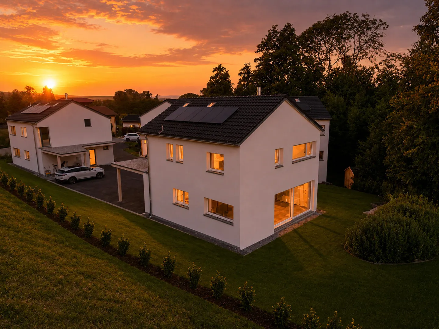 Zeitgenössische Villa mit Garten - Foto 2 von 13