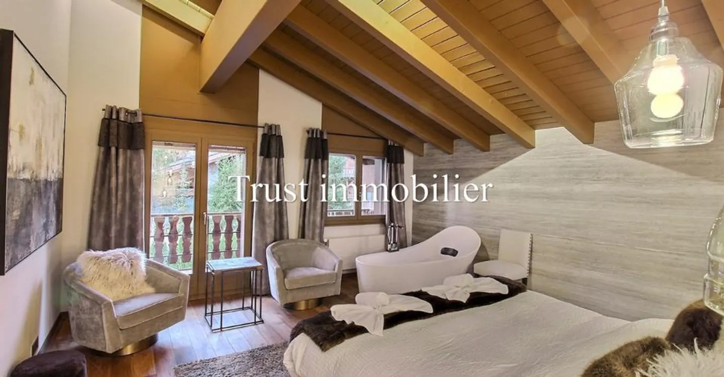 Incredible 4.5 room penthouse for rent, near Crans center - Photo 8 of 12