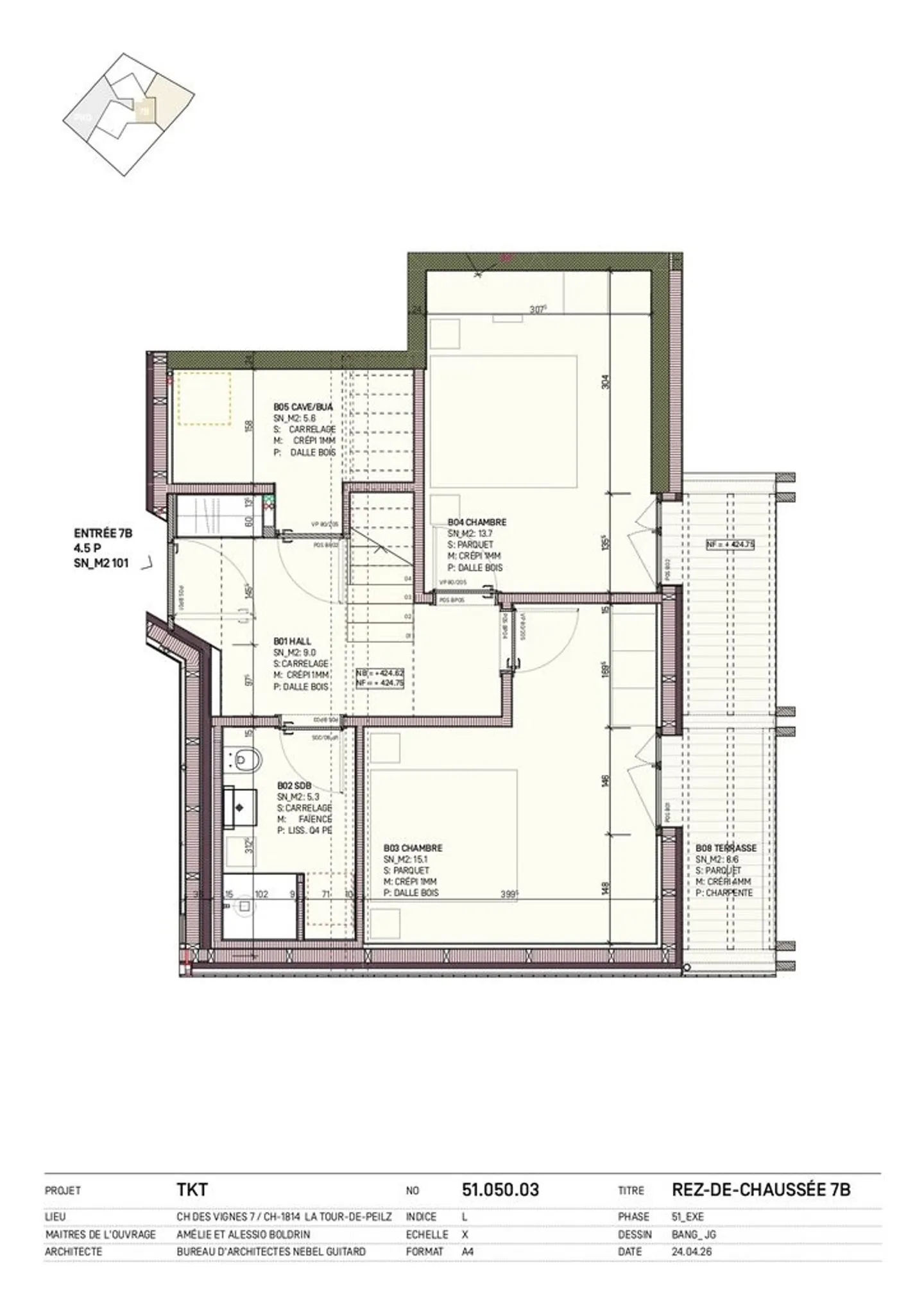 Beautiful terraced house with 4.5 rooms under construction - Photo 4 of 7