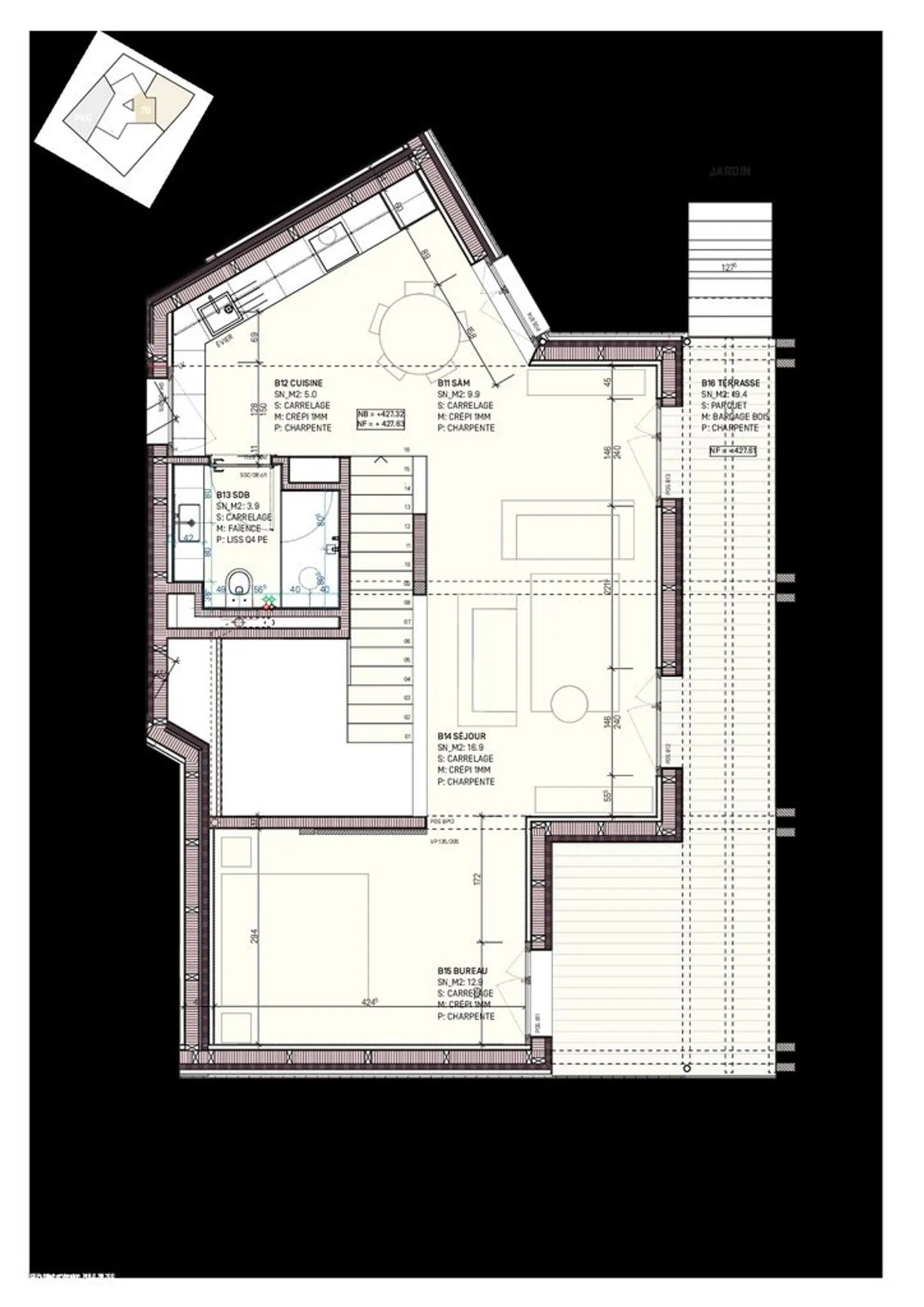Beautiful terraced house with 4.5 rooms under construction - Photo 5 of 7