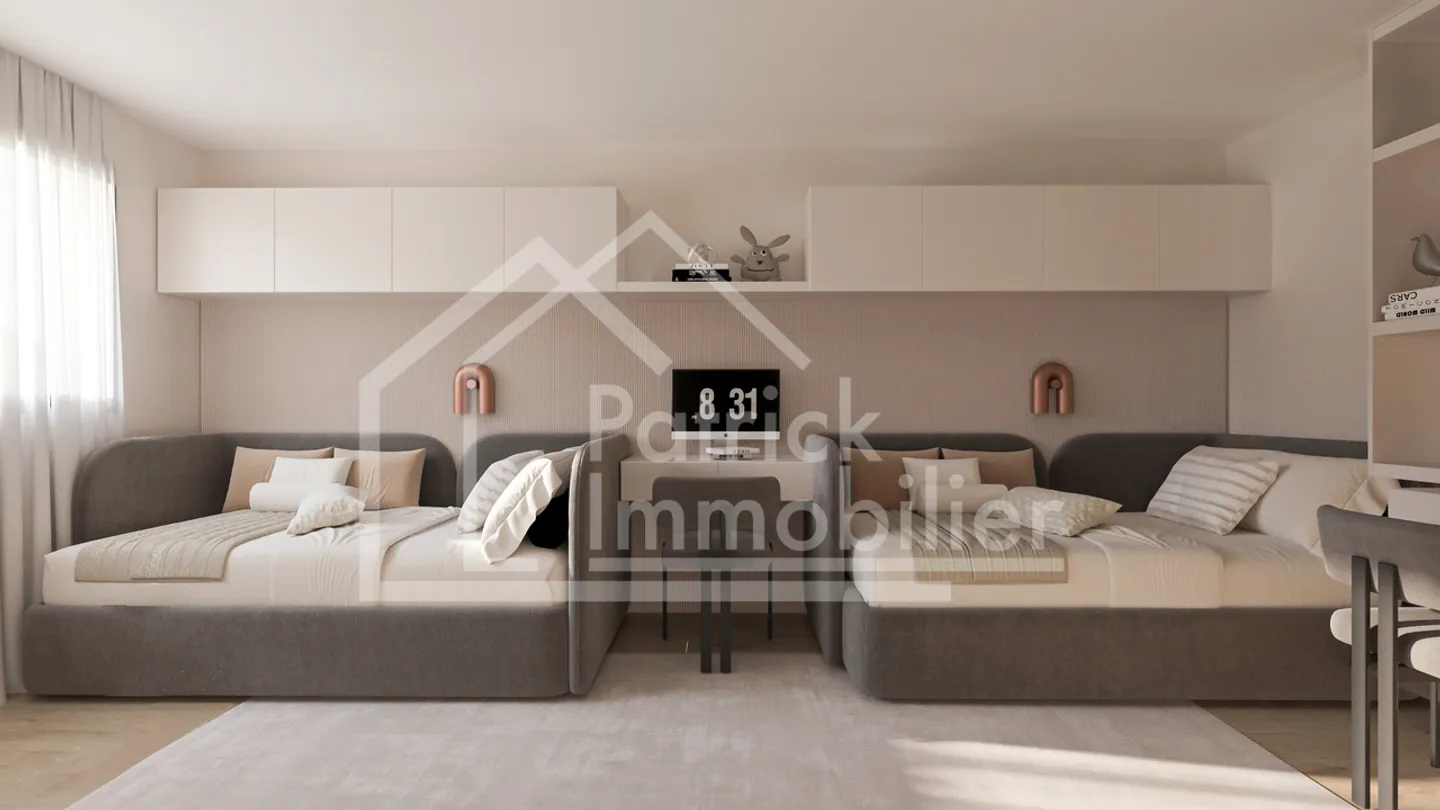 Neues 4,5-Zimmer-Penthouse mit 32 m² Balkon in Courtepin - Foto 11 von 13