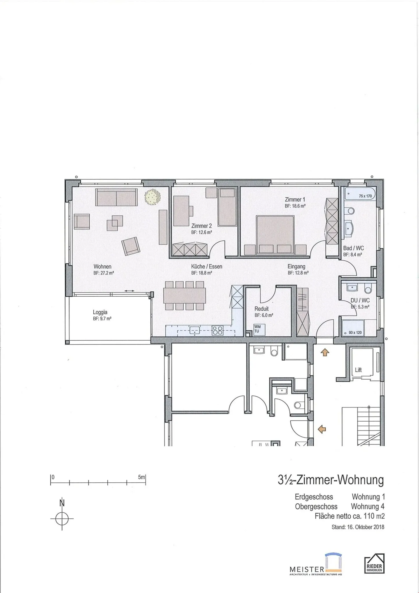 Appartamento moderno di 3,5 locali al piano terra con 110 m² di superficie abitabile - Foto 10 di 10
