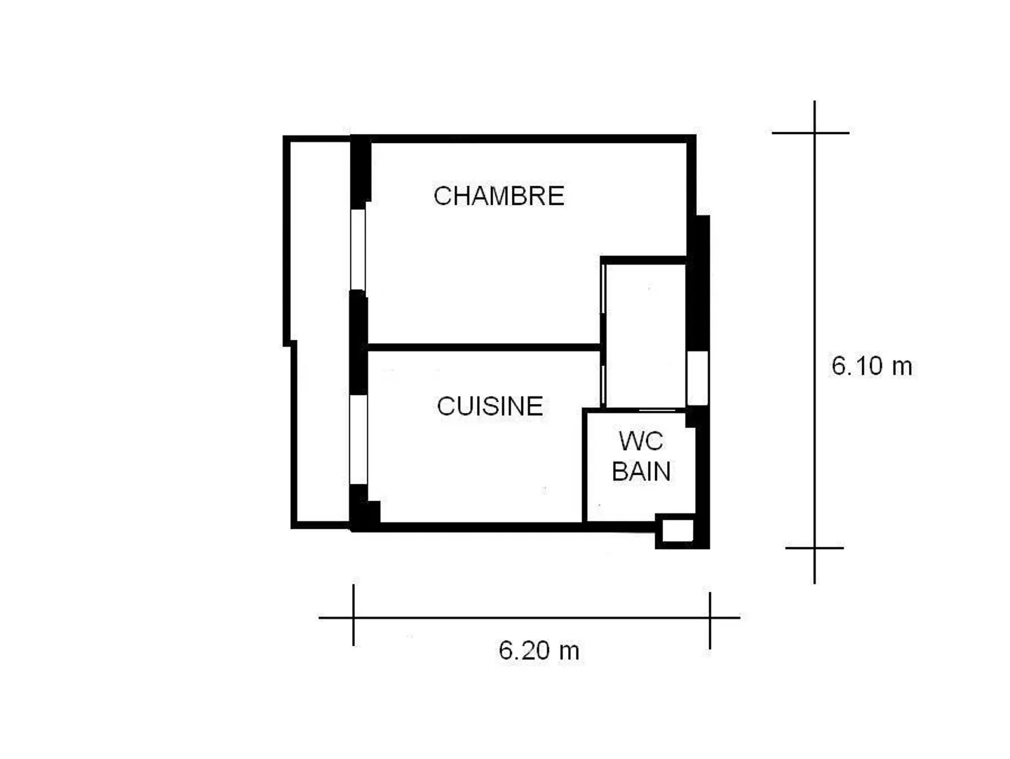 Charmantes Studio in Carouge - Foto 2 von 7
