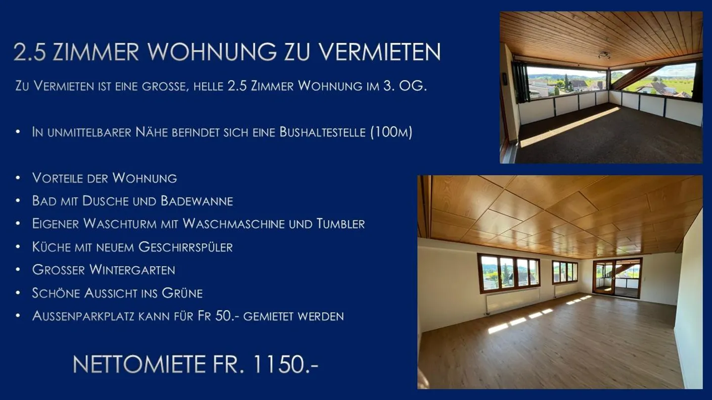 Spacious, bright 2.5 room apartment in Ettiswil - Photo 6 of 7